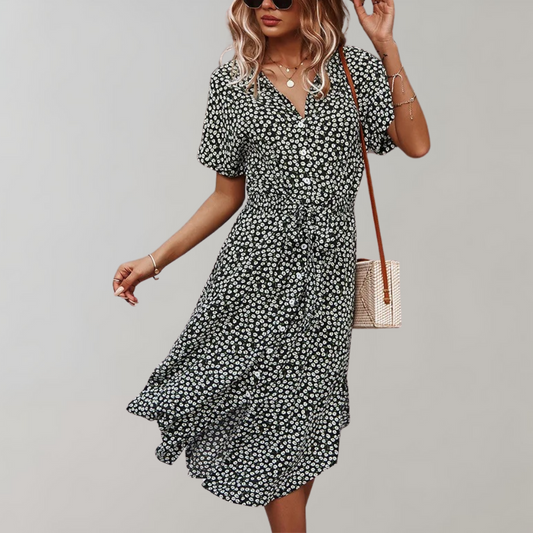 Janie - Midi zomerjurk voor dames - Perfect voor Lente en Zomer