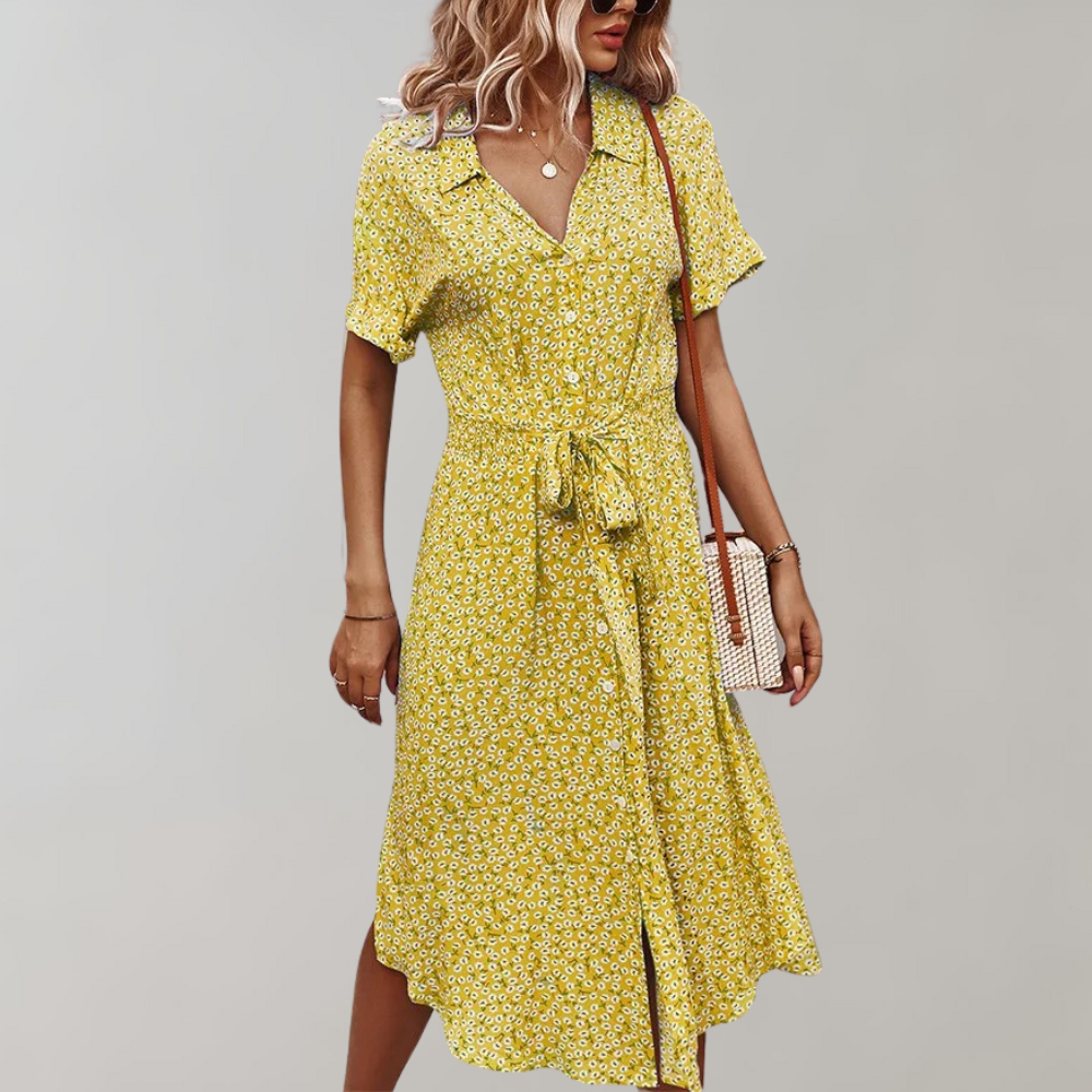 Janie - Midi zomerjurk voor dames - Perfect voor Lente en Zomer