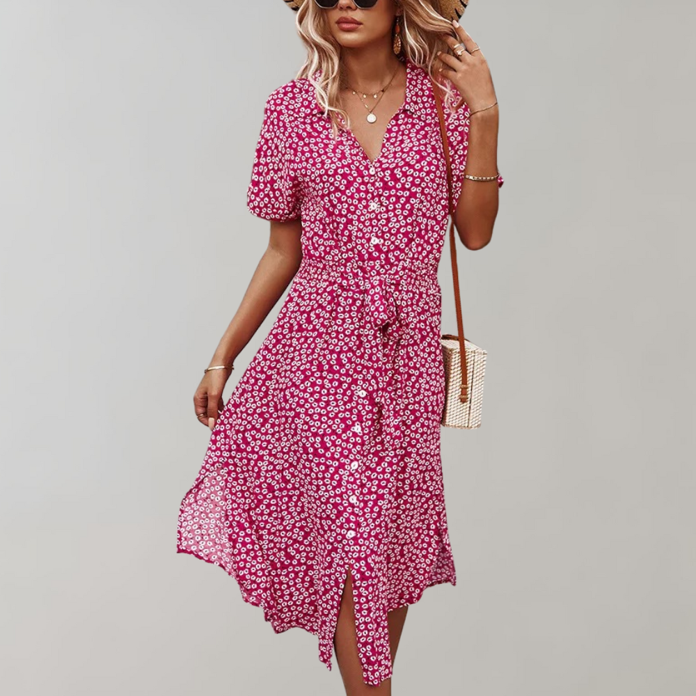 Janie - Midi zomerjurk voor dames - Perfect voor Lente en Zomer