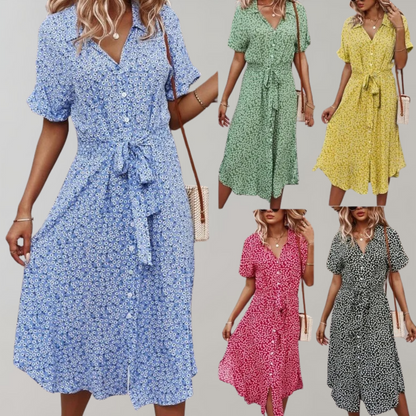 Janie - Midi zomerjurk voor dames - Perfect voor Lente en Zomer