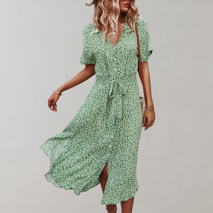 Janie - Midi zomerjurk voor dames - Perfect voor Lente en Zomer