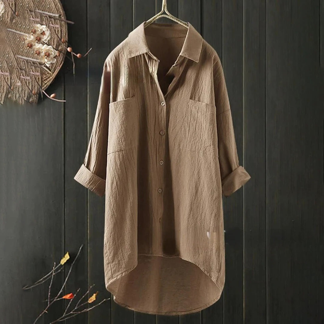 DAPHNE - Luchtige blouse met lange mouwen voor de zomer