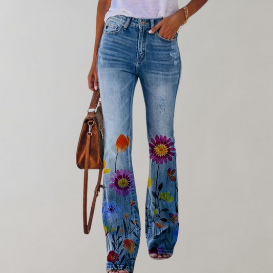 Kjellfrid - Zomerse flare broek voor dames