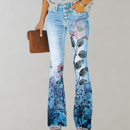Kjellfrid - Zomerse flare broek voor dames