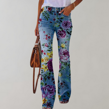 Kjellfrid - Zomerse flare broek voor dames