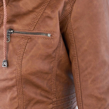 LIESL - Leren zomerjas voor dames - Perfect voor Lente en Zomer