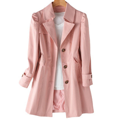 LUCIBA - Lange windjack en regenjas voor dames - Perfect voor Lente en Zomeravonturen