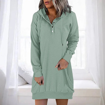 ALLEGRA - Lente/Zomer casual hoodie jurk