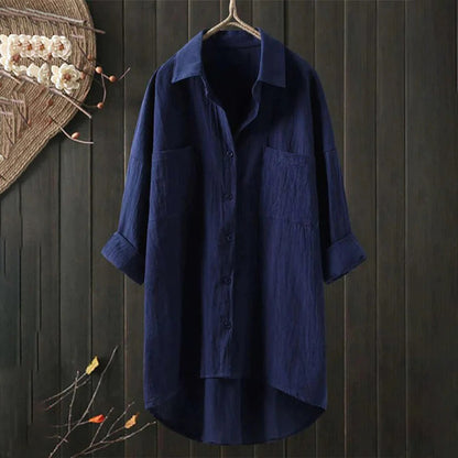 DAPHNE - Luchtige blouse met lange mouwen voor de zomer
