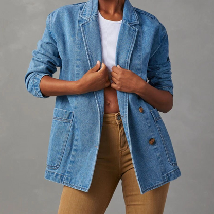 Nessa - Casual en stijlvolle denim jas voor dames, perfect voor de lente en zomer