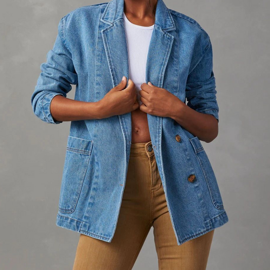 Nessa - Casual en stijlvolle denim jas voor dames, perfect voor de lente en zomer