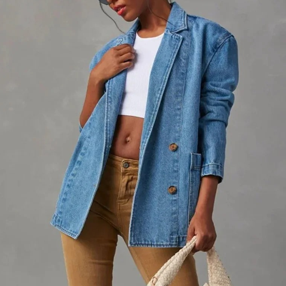 Nessa - Casual en stijlvolle denim jas voor dames, perfect voor de lente en zomer