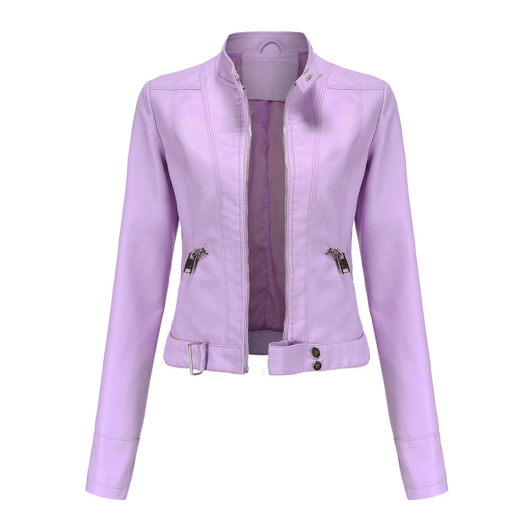 OXANA - Lente/Zomer korte leren jas voor dames