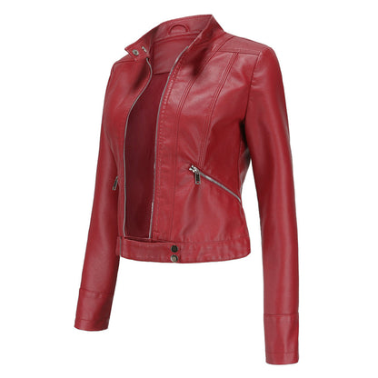 OXANA - Lente/Zomer korte leren jas voor dames