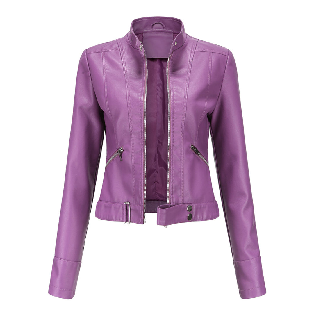 OXANA - Lente/Zomer korte leren jas voor dames