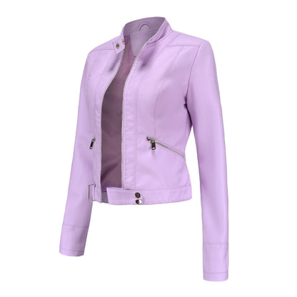 OXANA - Lente/Zomer korte leren jas voor dames