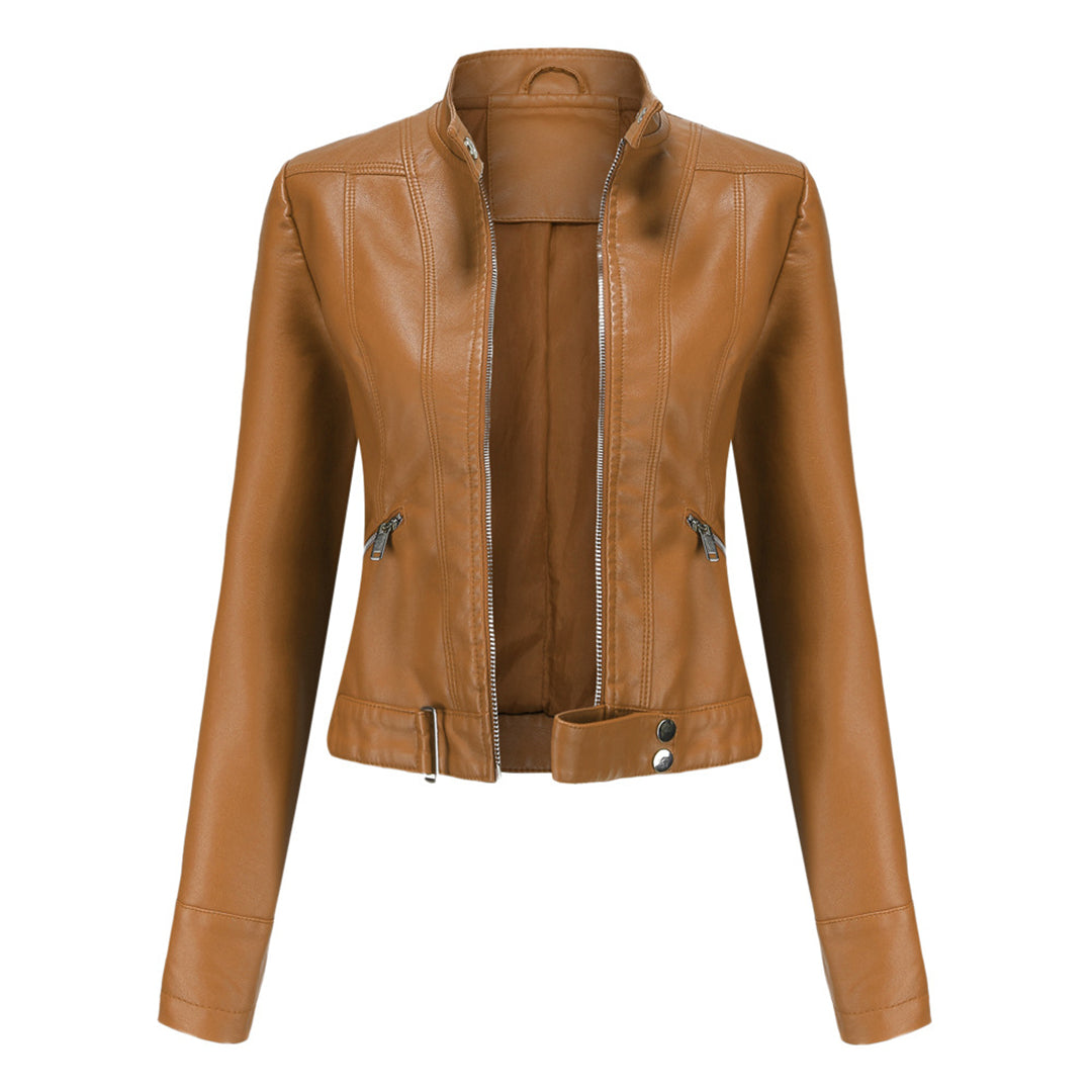 OXANA - Lente/Zomer korte leren jas voor dames