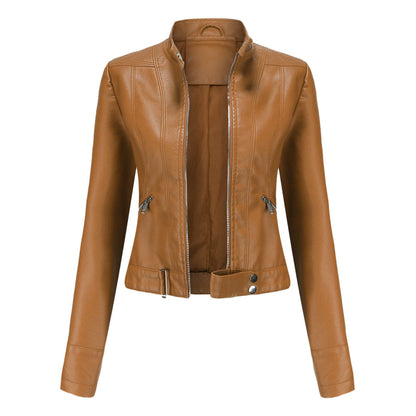OXANA - Lente/Zomer korte leren jas voor dames
