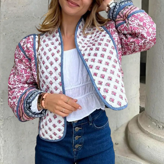 LEINA - Luchtig Casual Bloemenjasje voor Dames - Perfect voor de Zomer