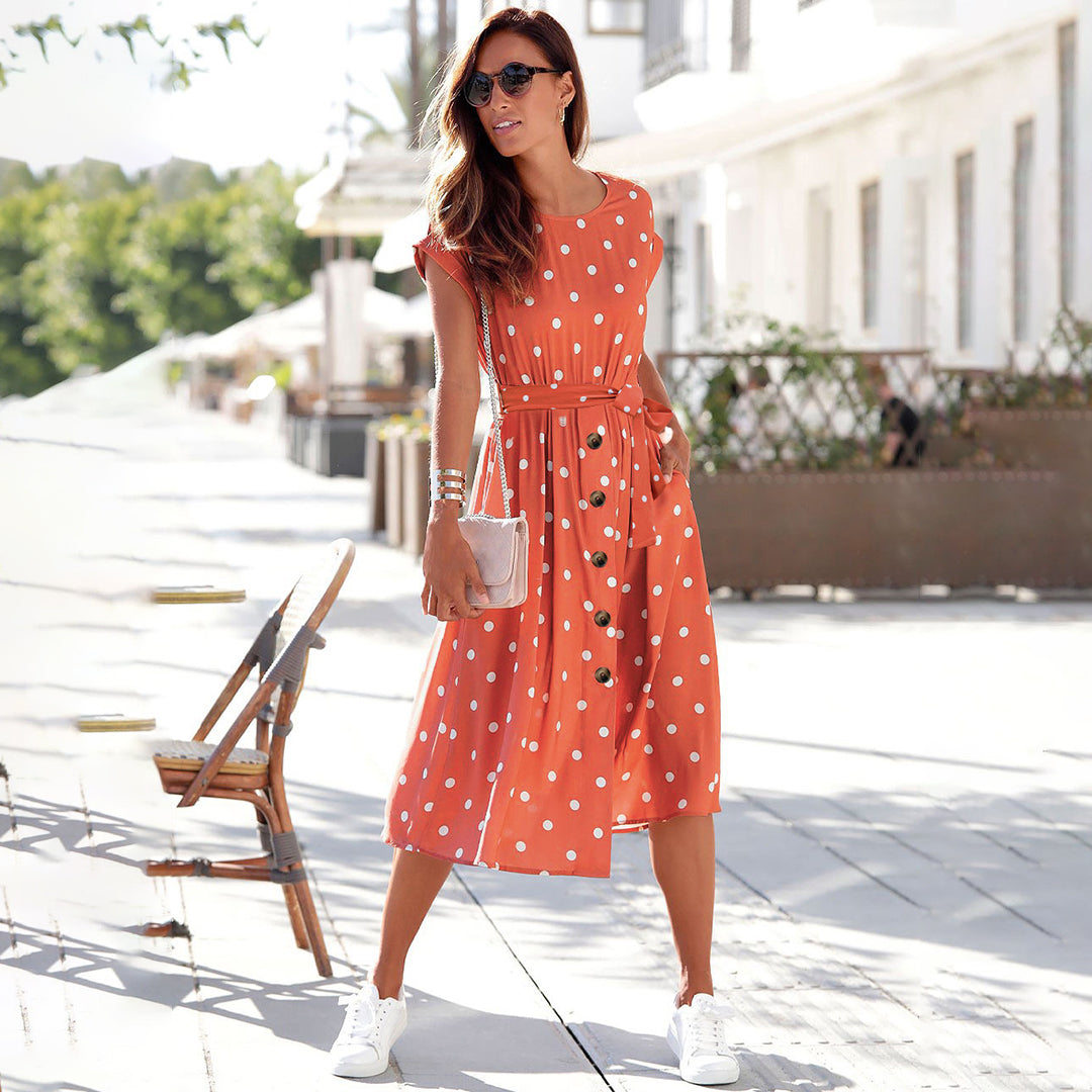 BARBRO - Casual midi zomerjurk