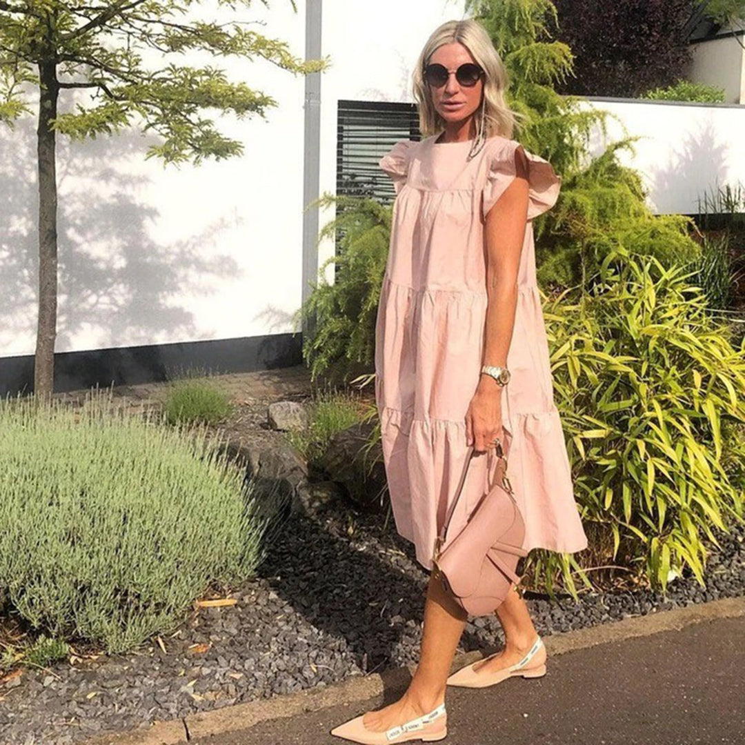 INGRID - Luchtige zomerse casual midi-jurk