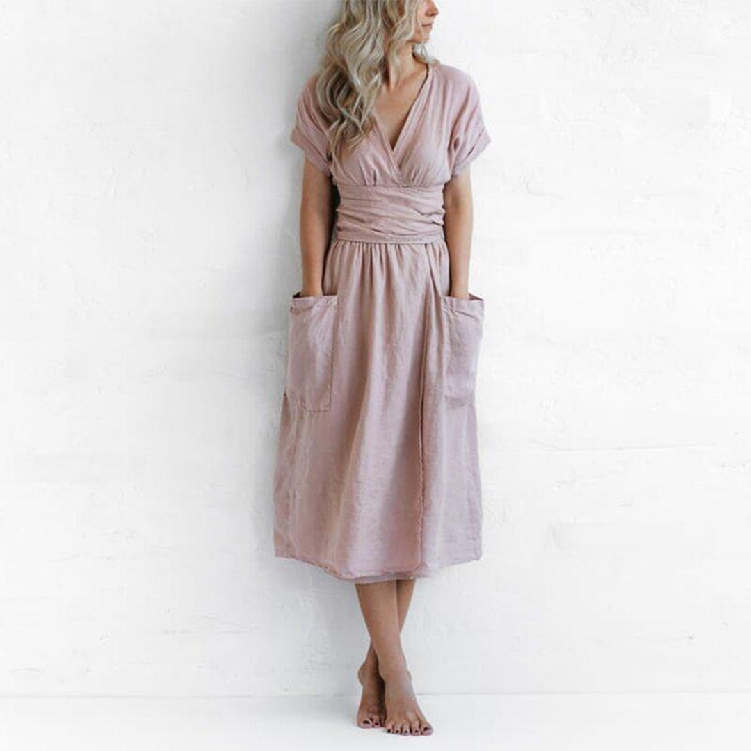 AVAH - Casual v-hals zomerjurk