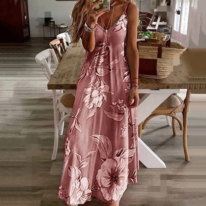 AINO - Zomerse Bloemenjurk met V-hals