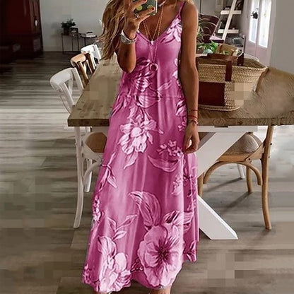 AINO - Zomerse Bloemenjurk met V-hals