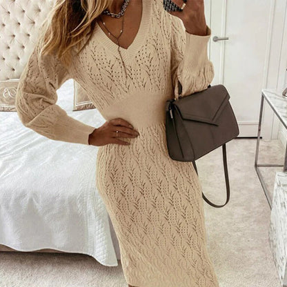Layla - GEBREIDE ZOMERJURK MET LANGE MOUWEN