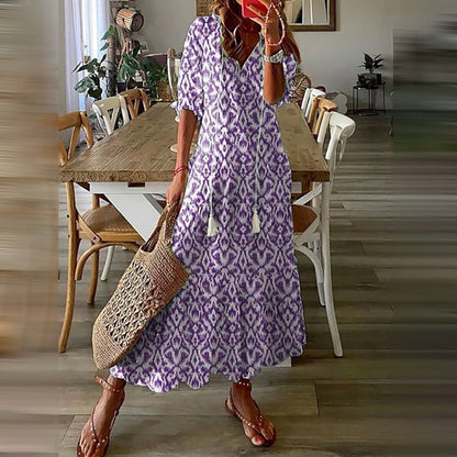 JANNE - Boho maxi zomerjurk