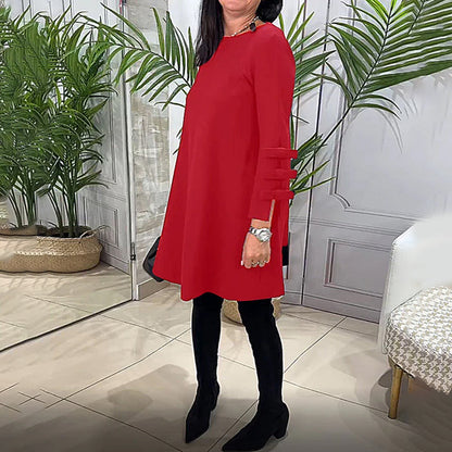 LAURENTIA - Casual zomerjurk met lange mouwen