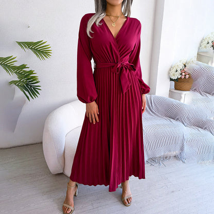 MONIQUE - Elegante geplooide zomerjurk