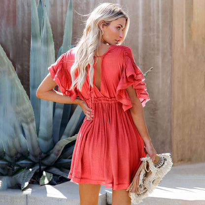 GALILEA - Stijlvolle casual zomer mini jurk