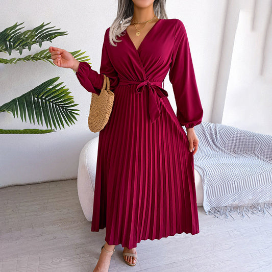 MONIQUE - Elegante geplooide zomerjurk