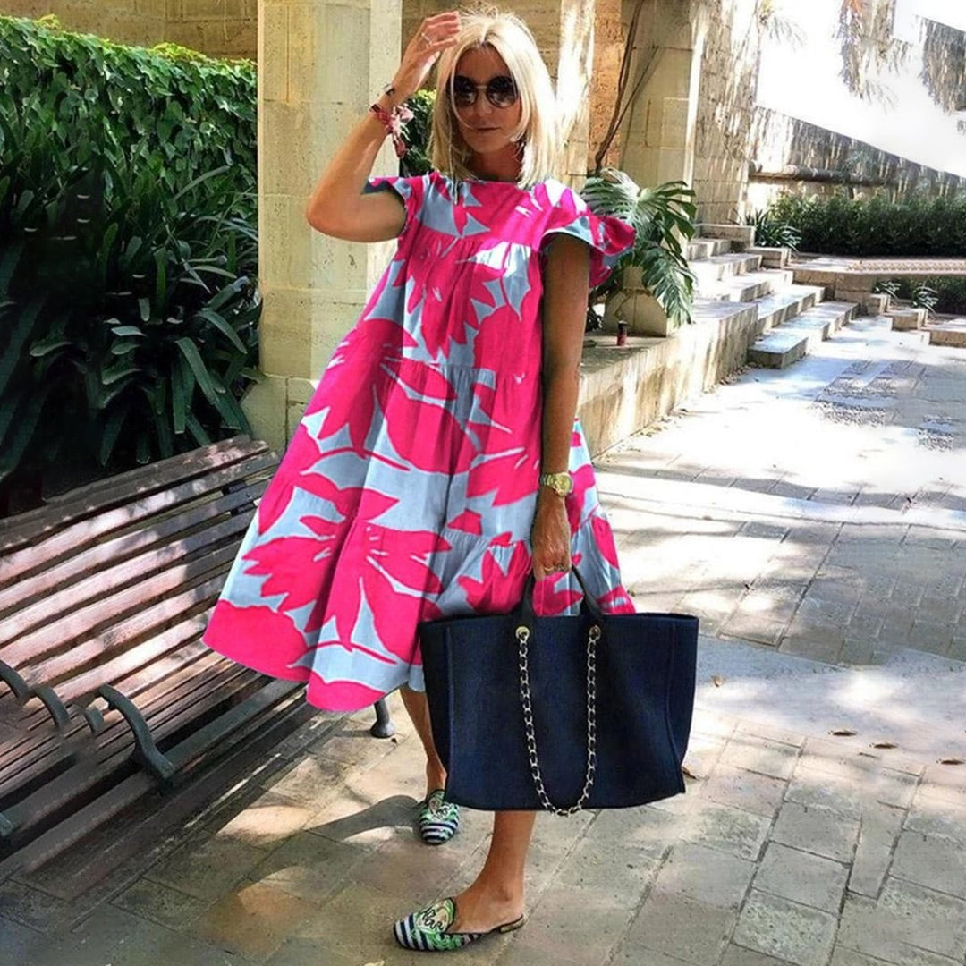 INGRID - Luchtige zomerse casual midi-jurk