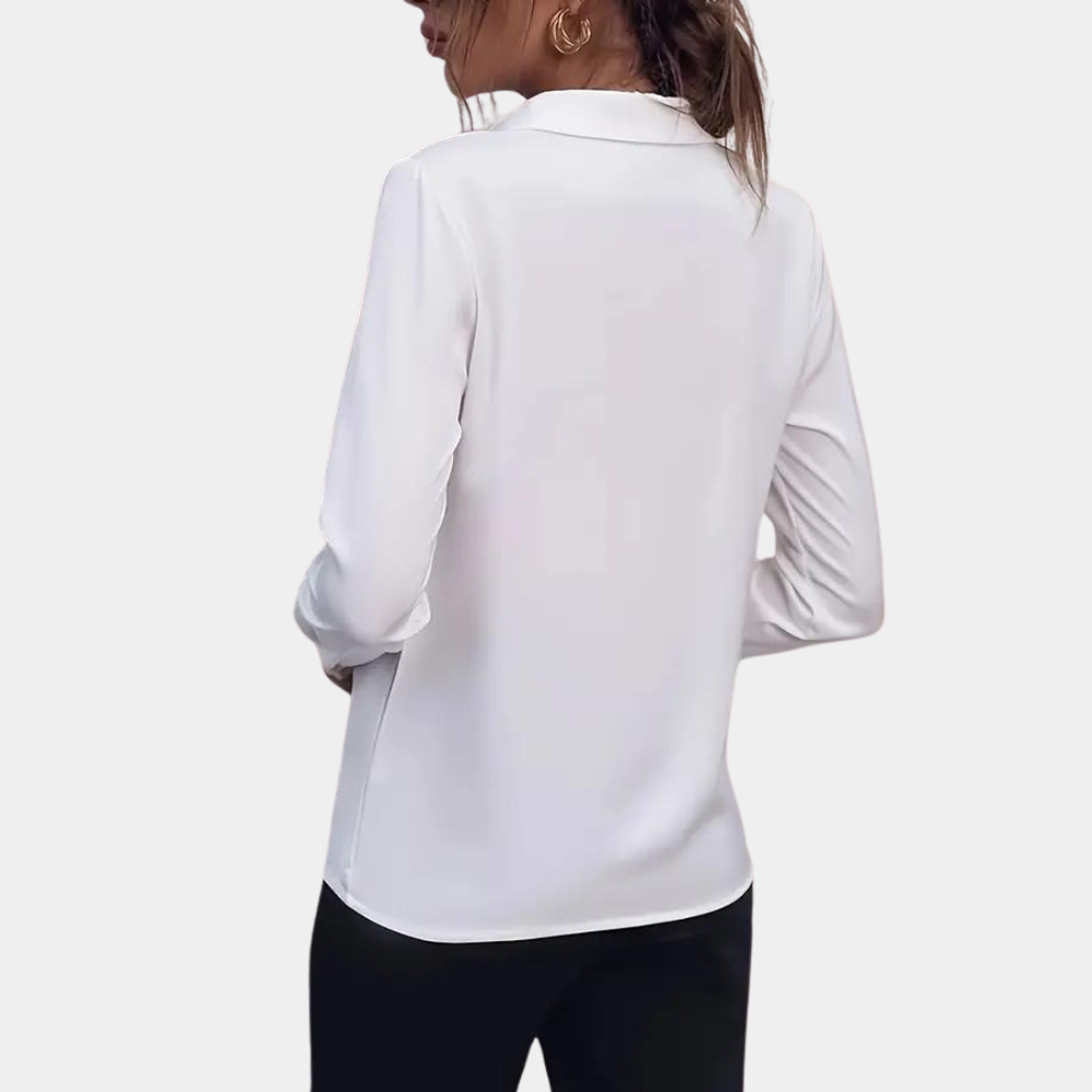 Sienna - Elegante effen damesblouse voor de zomer