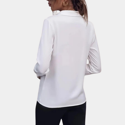 Sienna - Elegante effen damesblouse voor de zomer