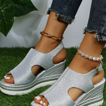 BRYNLEIGH - Trendy zomerse sleehak sandalen