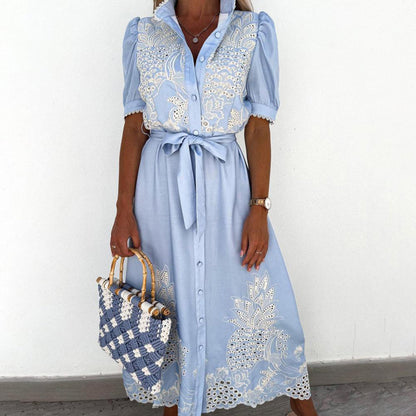 LAGERTHA - Elegante zomerse maxi jurk