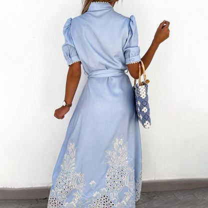 LAGERTHA - Elegante zomerse maxi jurk