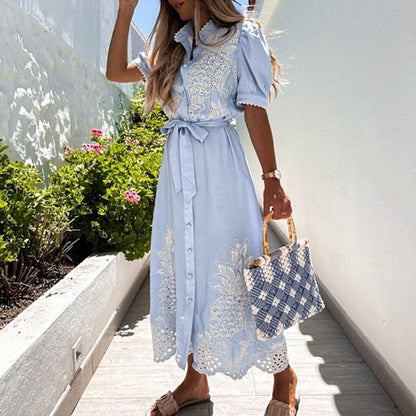 LAGERTHA - Elegante zomerse maxi jurk