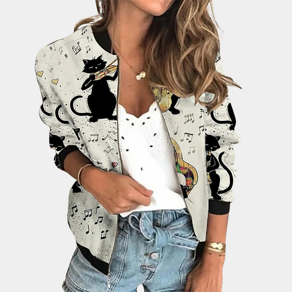 Trendy zomerjas met opdruk voor dames