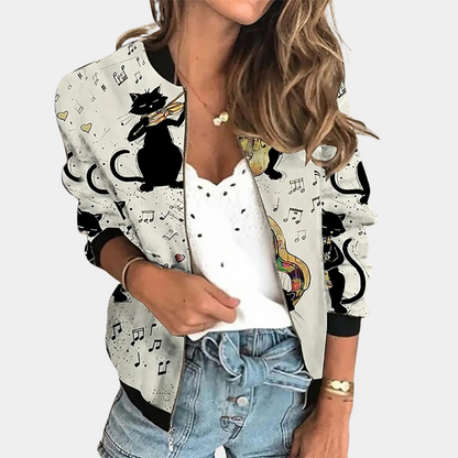 Trendy zomerjas met opdruk voor dames