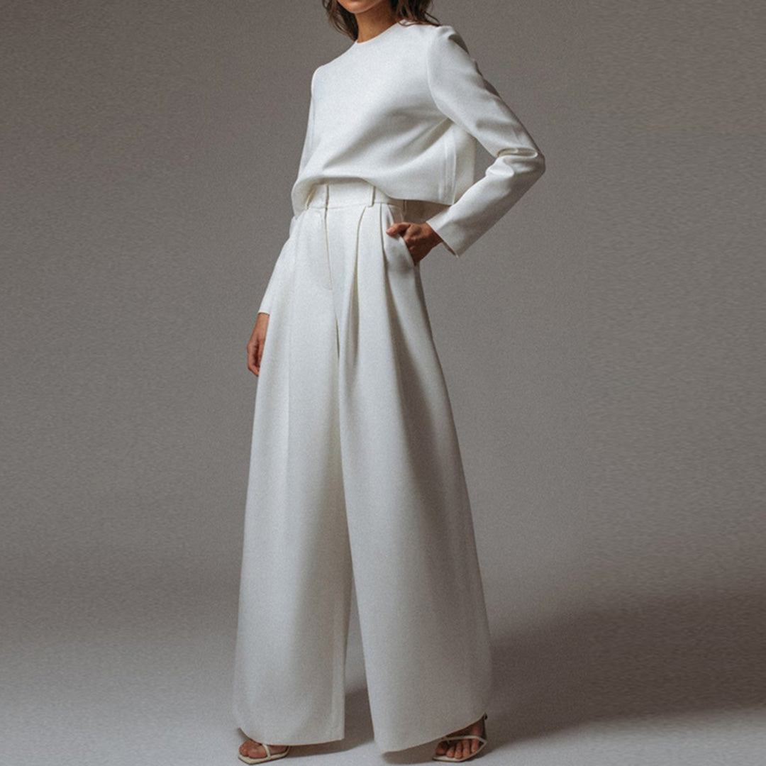 KAMIYAH - Elegante zomerse tweedelige palazzo set