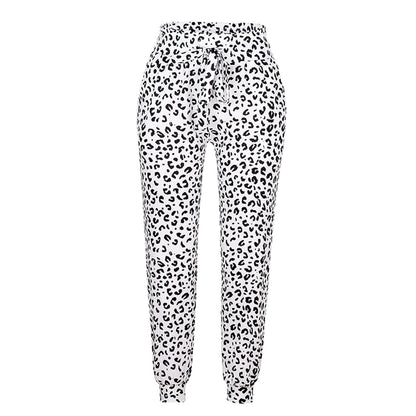 FIONA - Zomerse broek met luipaardprint