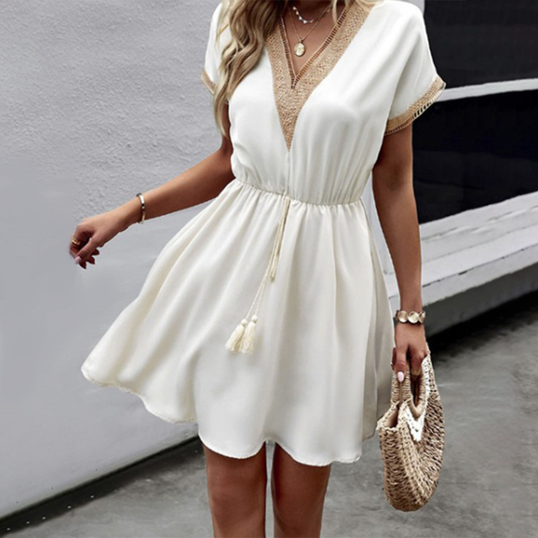 VIVIEN - Elegante zomer mini jurk