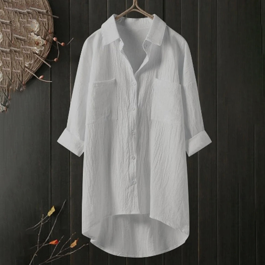 DAPHNE - Luchtige blouse met lange mouwen voor de zomer