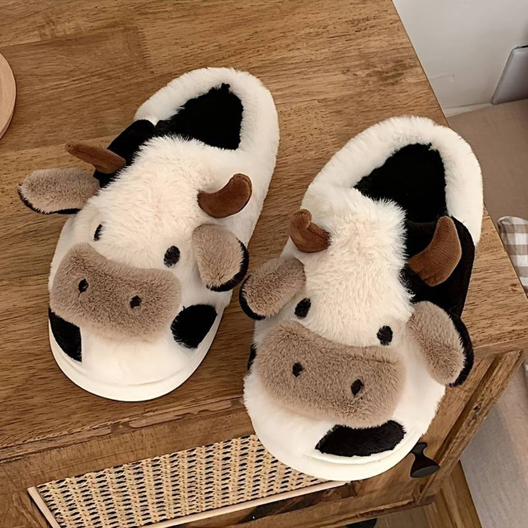 NICOLE - Zomerse koeien pantoffels