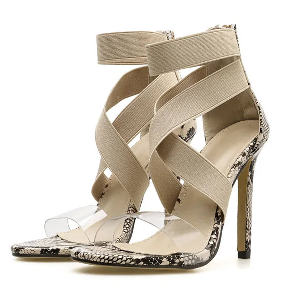 Elegante zomersandalen met kruisband voor dames