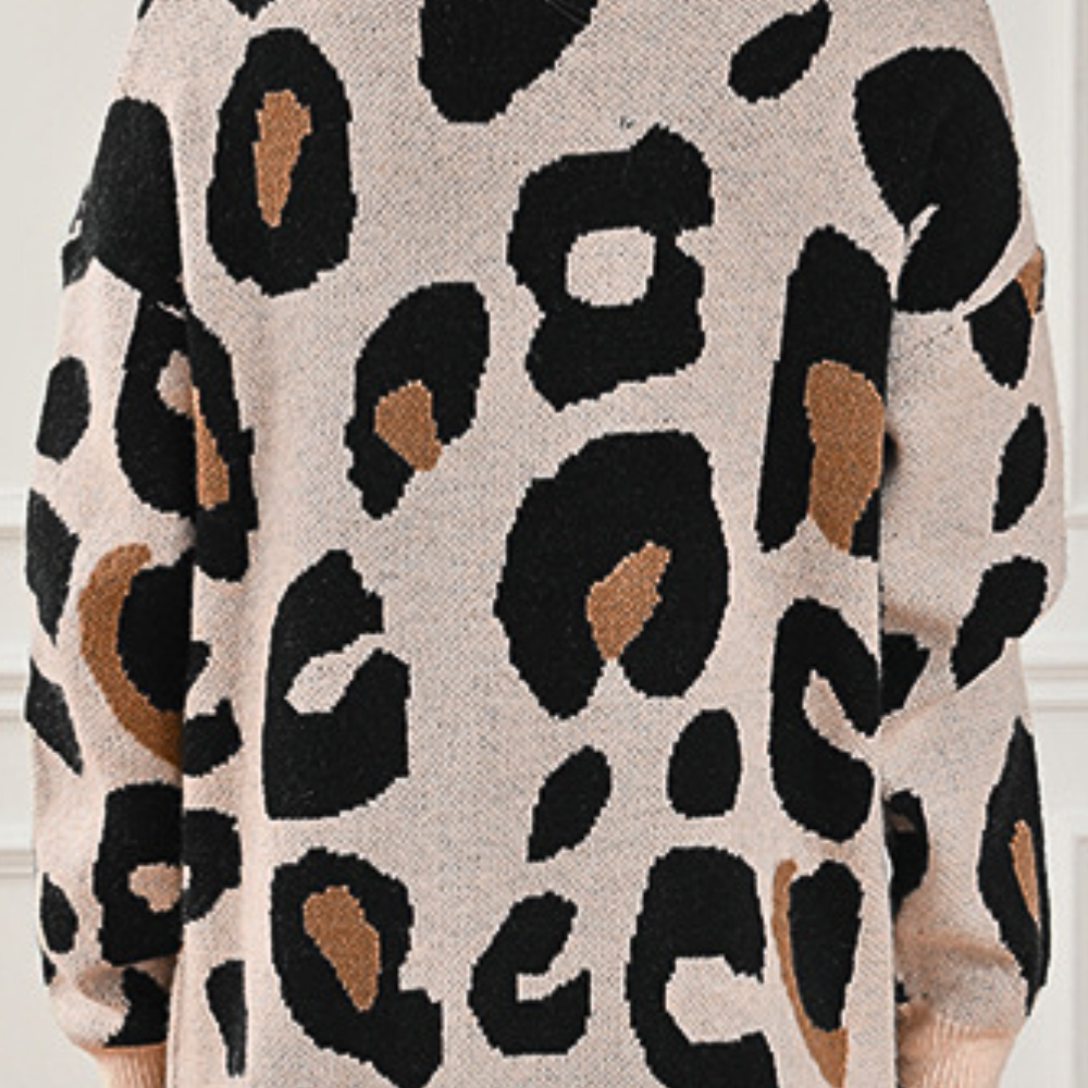 EDELINA - Zomers dames vest met luipaardprint
